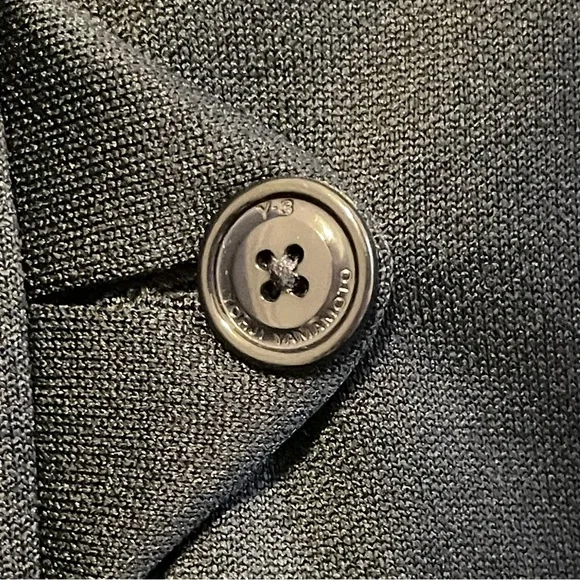 Y-3 Yohji Yahamoto Adidas Women's Large Dark Blue Bomber Jacket Zip-Up - Picture 7 of 7